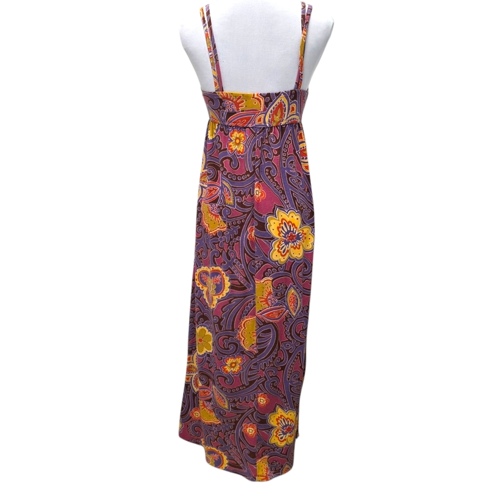 Mossimo Supply Co. Floral Maxi Dress Purple Yellow Size Small - Picture 6 of 9
